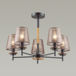 4498/5C COUNTY LN20 000 черный, дерево, коричневый Люстра потолочная E14 5*40W 220V BETSY