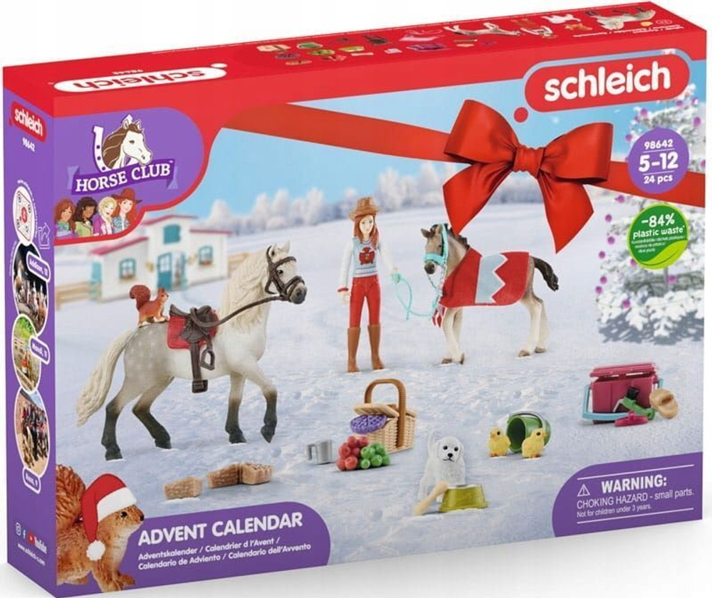 Фигурки Schleich - Адвент-календарь Шляйх HORSE CLUB Конный клуб - Лошади  98642 купить в Москве | Доставка по России.