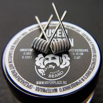 Купить Fused Clapton Vapor Beard (NiCr 0,4х2 NiCr 0,12) 3мм 0,16 Ом