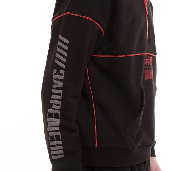 Худи ЮНОСТЬ Запрещено Черный