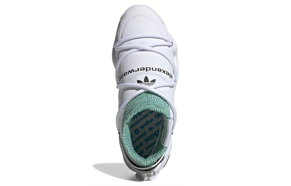 Alexander wang x adidas originals Puff Trainer comfortable and versatile mid-top life casual shoes for men and women with the same style white, black and green