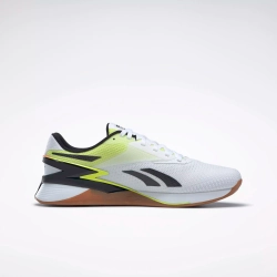 Кроссовки Reebok Nano X3 (Бело-салатовые)