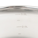 Набор посуды нерж, 4 пр, кастрюли 4,6.5 л, индукц, Daniks, Модерн серый, SD-4N