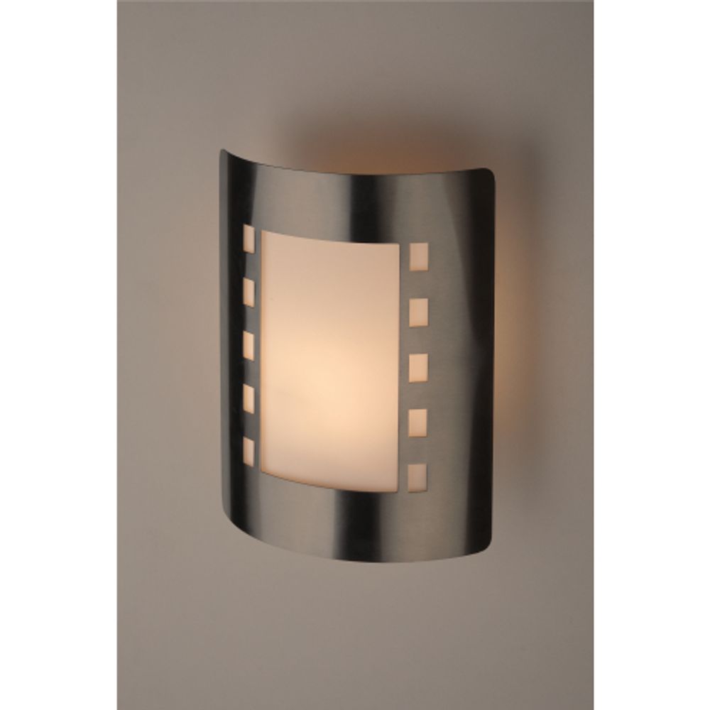 Светильник декоративный настенный ЭРА WL23 под лампу E27 IP44 хром/белый | Настенная подсветка