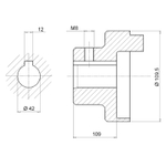 Полумуфта SGEA51M07109FG