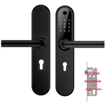 Накладки электронного замка Home Plus Black 4240 (врезной механизм отдельно)