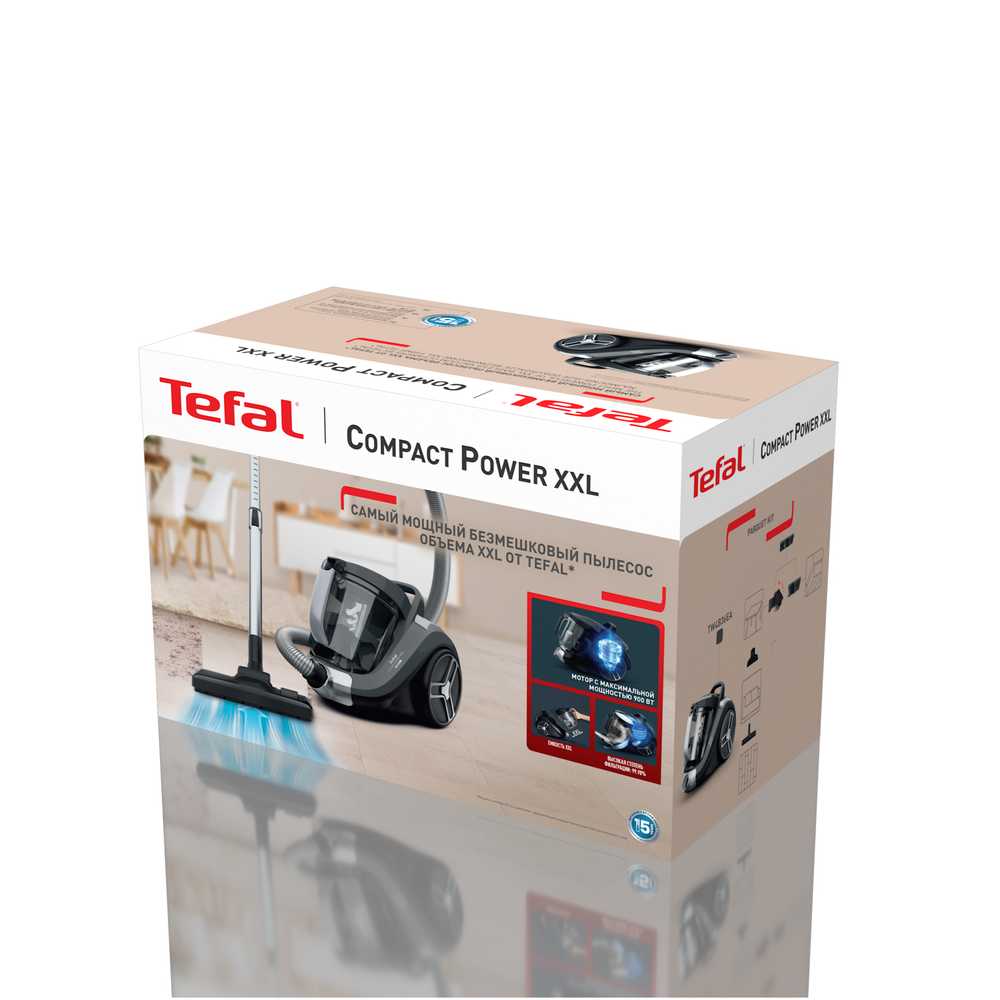 Пылесос с контейнером Tefal Compact Power XXL TW4B36EA