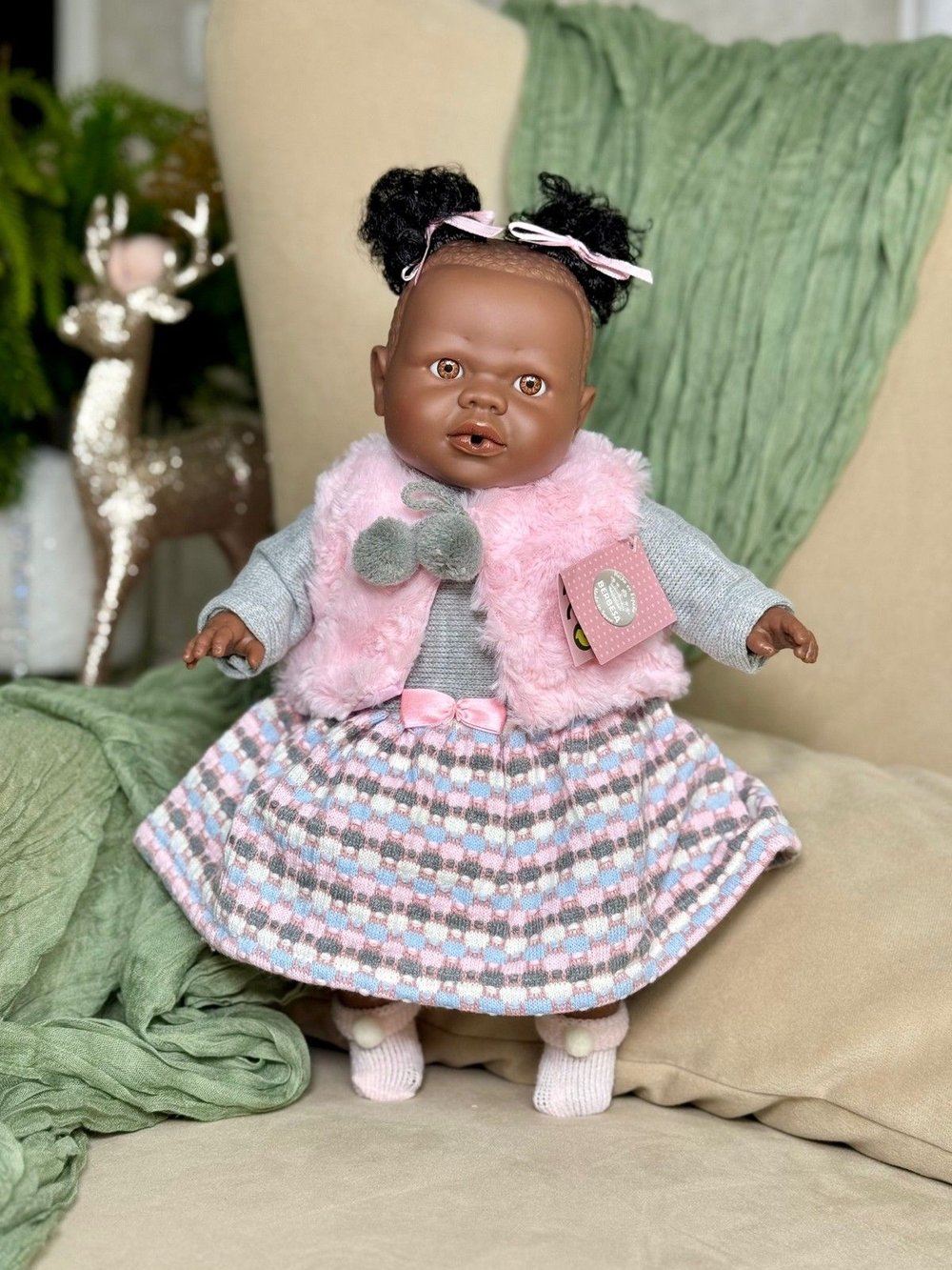 Кукла Berbesa мягконабивная 38см Alicia (4355S)