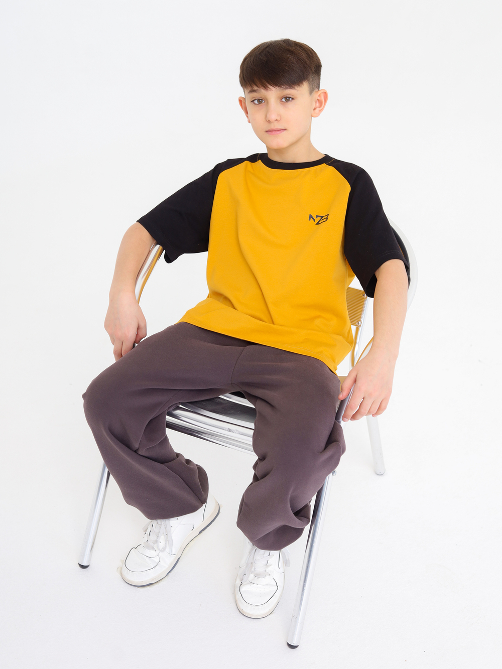 Футболка reglan, горчица