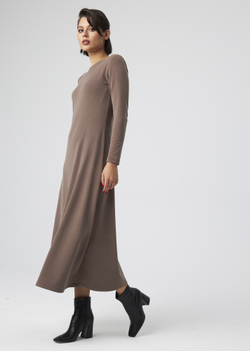 DRESS | M | BROWN