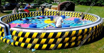 Коммерческая надувная игра "Увернись от палки" (Melt Down) 10*10*1.7 м