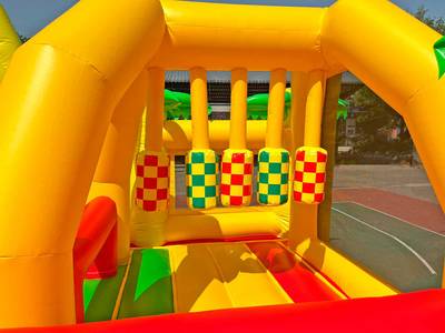 Коммерческий надувной батут «Сафари-Тигр», 12*9*9 м