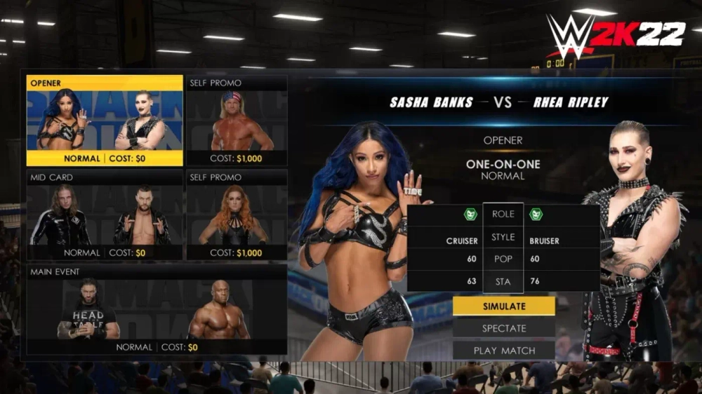 WWE 2K22 (диск для PS5, полностью на английском языке)