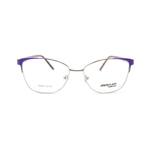 Оправа бабочка Amshar 8352 C7 фиолетовая с серебром
