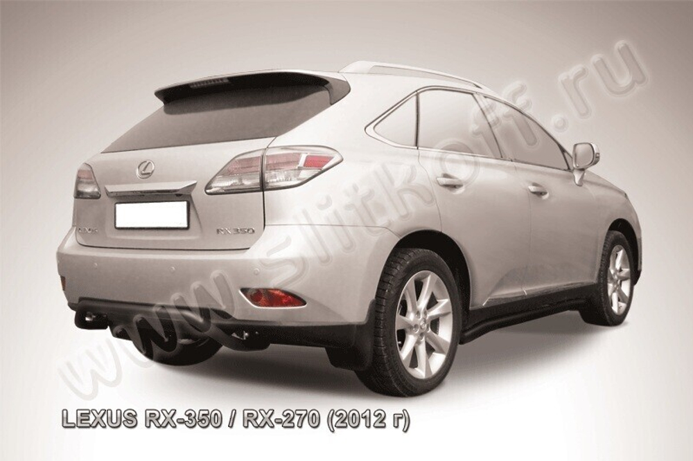 Защита заднего бампера Lexus RX-350 RX-270 (2012-2015) d57 скоба черная