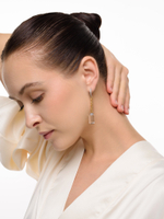 Серьги "Glass barrel" Bicolor