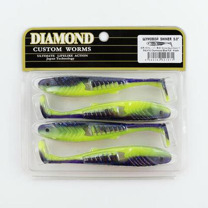 Виброхвост шумовой DIAMOND SHINER 5" (4шт/уп)