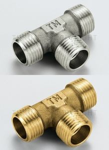 Тройники Tiemme НР латунные резьбовые