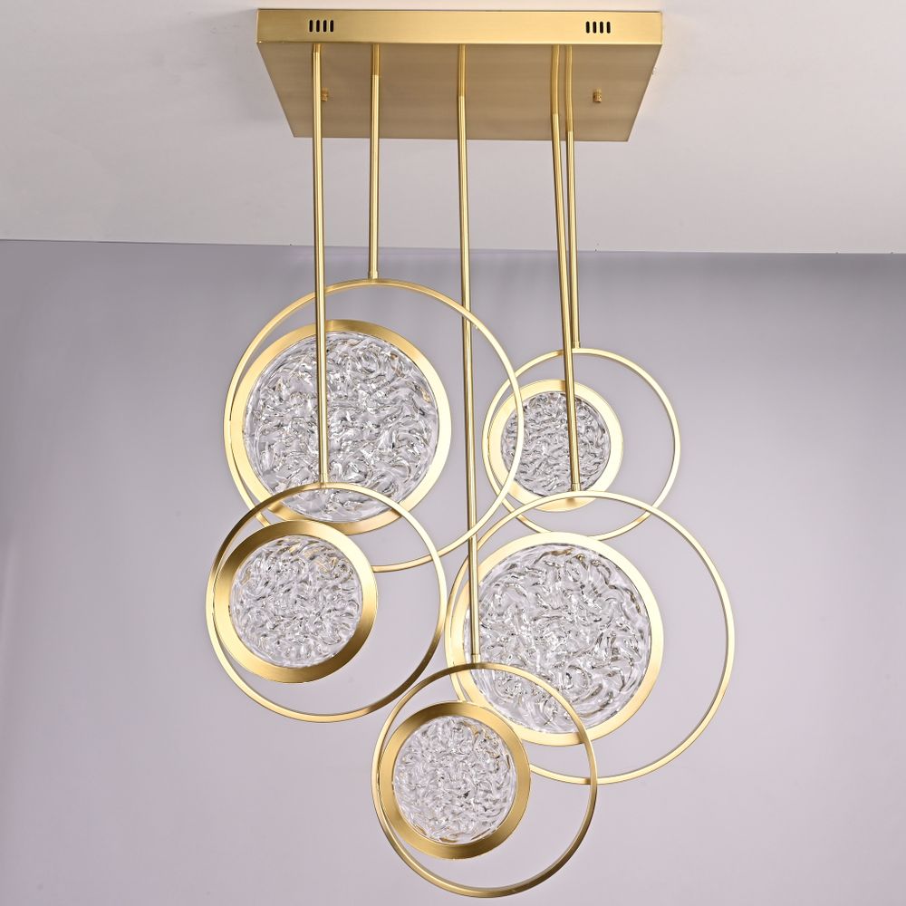 Дизайнерская люстра на штанге ЛУНА lighting collection L60