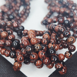 Обсидиан, гладкий шар, красочный, р-р 6мм