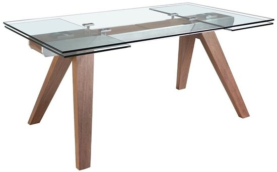 Раздвижной обеденный стол 1131/DT766 из закаленного стекла Испания 