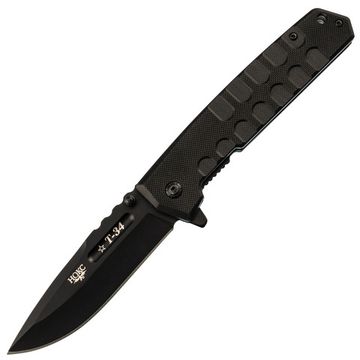 Складной нож НОКС Т-34 Black, сталь AUS-8, рукоять черный G10