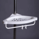 Полка для ванны угловая телескопическая, 4 полки 2,6м