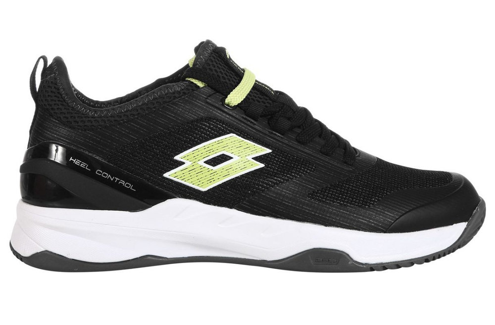 Теннисные кроссовки Lotto Mirage 200 Clay - all black/sharp green/asphalt