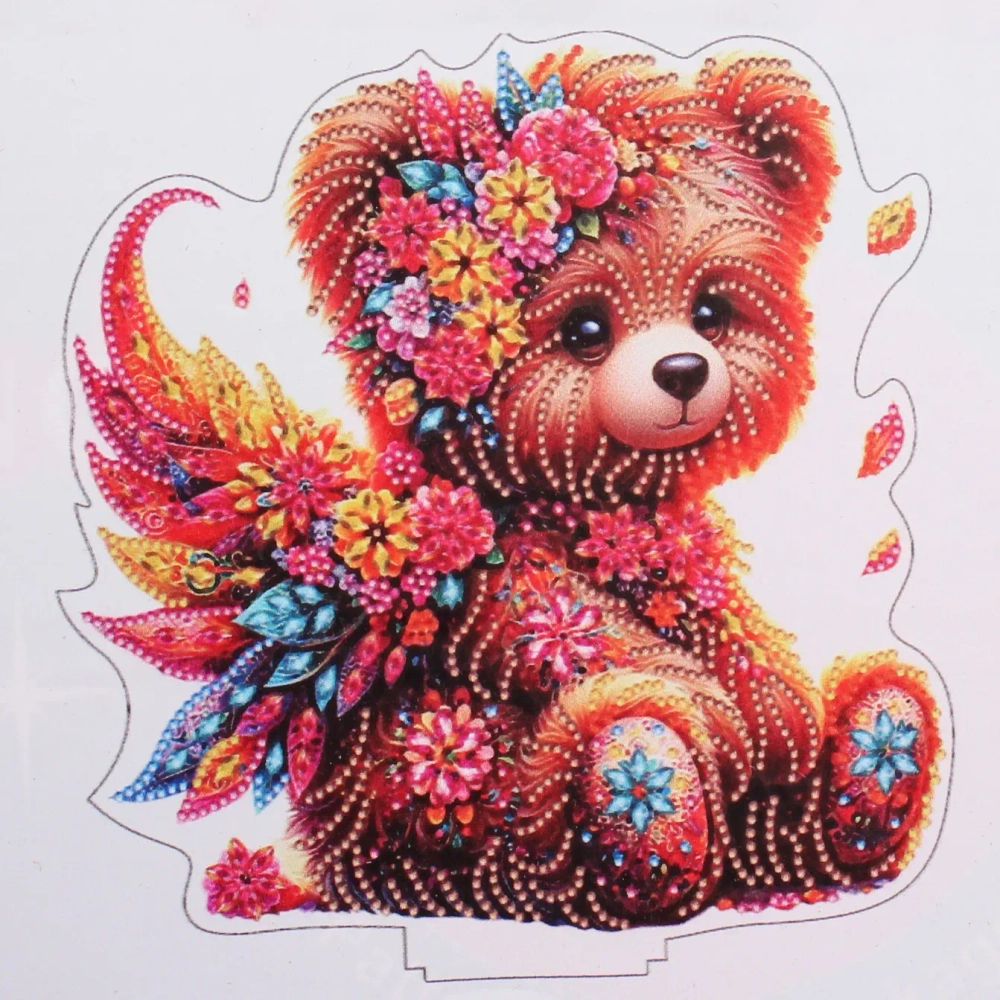 Набор для творчества на акриловой подставке «DIAMOND», мишка с крылышками, 23.5*24см, (коробка)