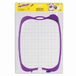 Доска маркерная А4, 190х270, двухсторонняя, с маркером, с губкой, клетка, Юнландия