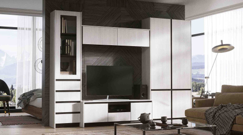 Бостон Антресоль АН-02 Анкор светлый / Венге