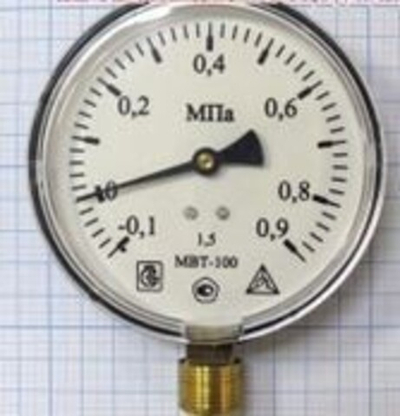 Мановакуумметр МВТ-100 (-1-0-9)