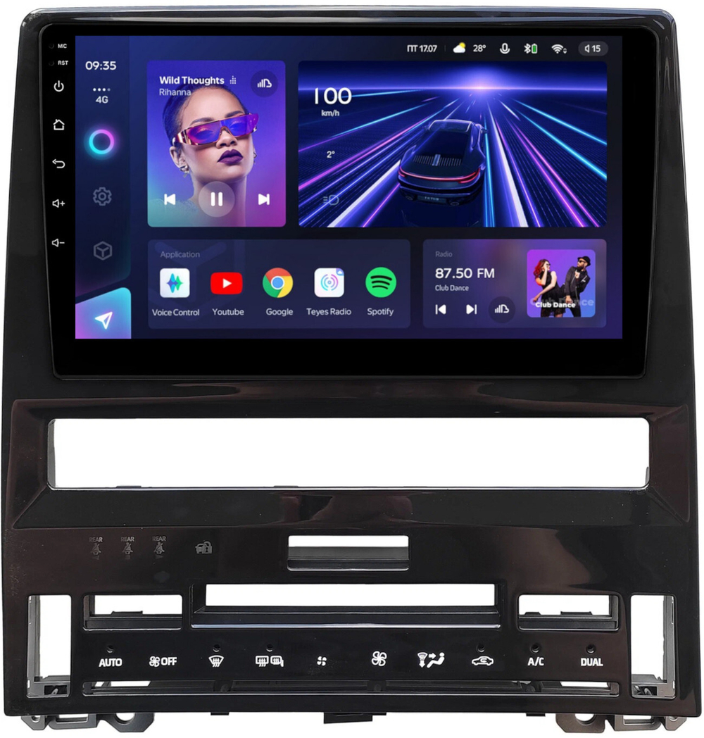 Магнитола для Toyota Avalon 5 2018-2022 (большая рамка) - Teyes CC3L монитор 10" IPS на Android 10, 8-ядер, CarPlay, 4G SIM-слот