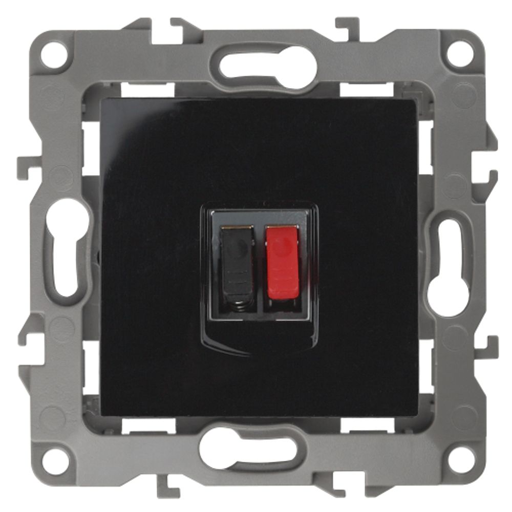 12-3111-06 ЭРА Розетка аудио, IP20, Эра12, чёрный | Эра 12 Черный