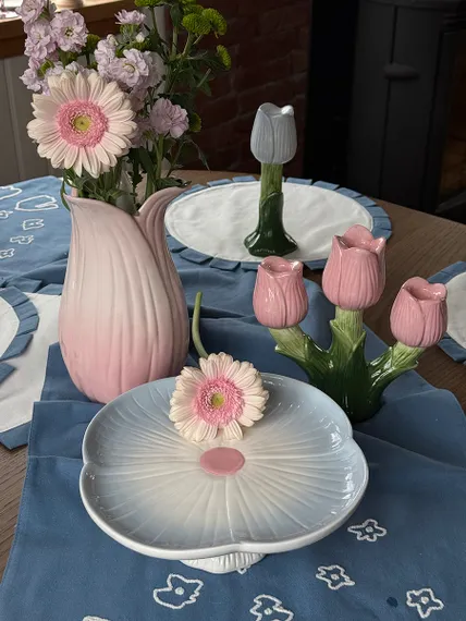 Подсвечник floret для трех свечей из коллекции blossom, 20 см