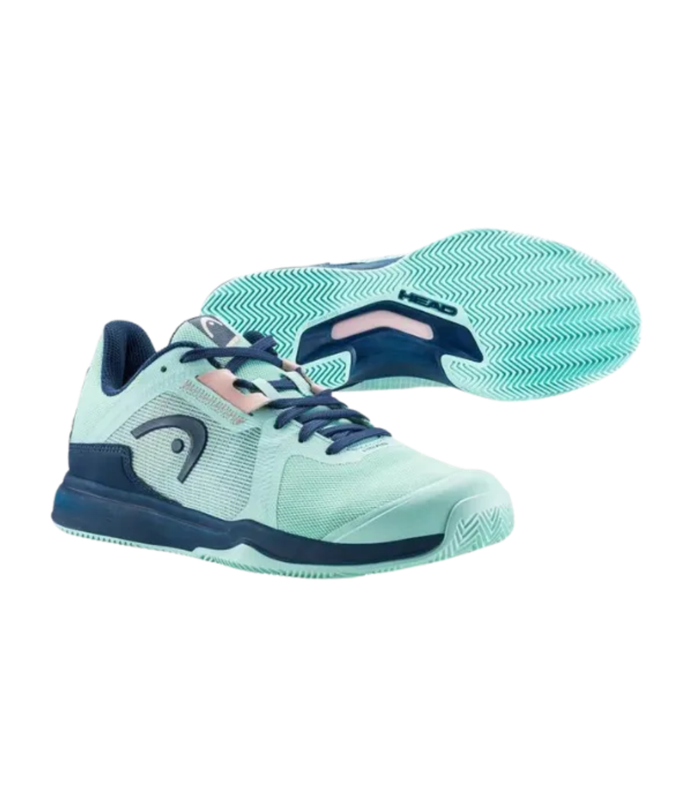 HEAD Sprint Team 3.5 Clay Women Aqua темно-синие кроссовки