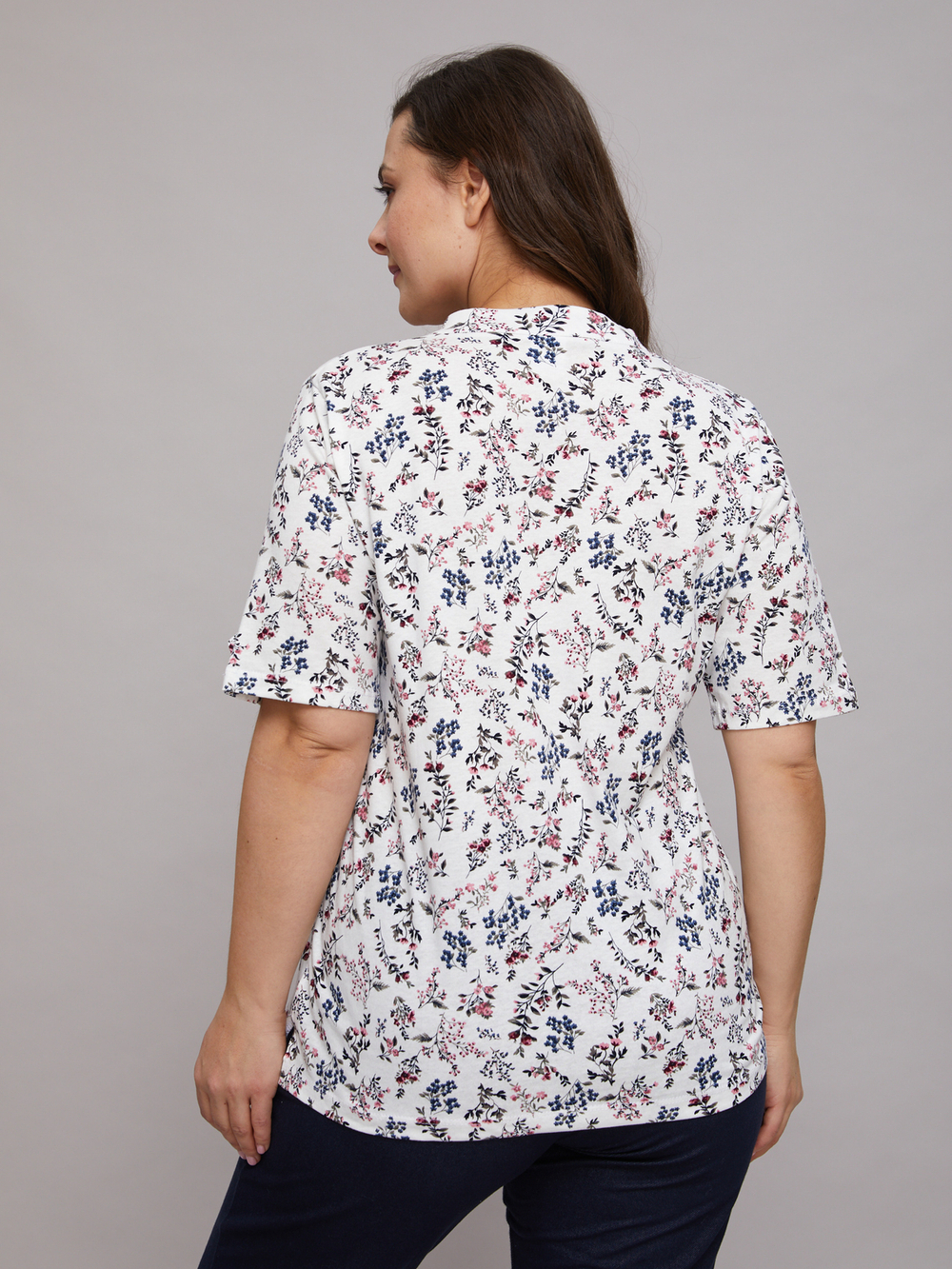 Блузка БЛ-122Ф/веткинабежевом