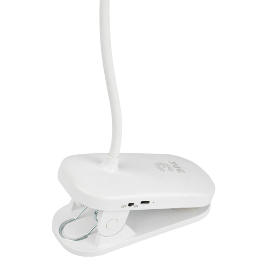 Настольный светильник ЭРА NLED-525-6W-W светодиодный аккумуляторный на прищепке белый