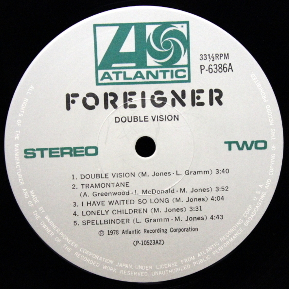 Foreigner / Double Vision (LP)
