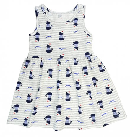 Сарафан 202/12 полосатый с кошками