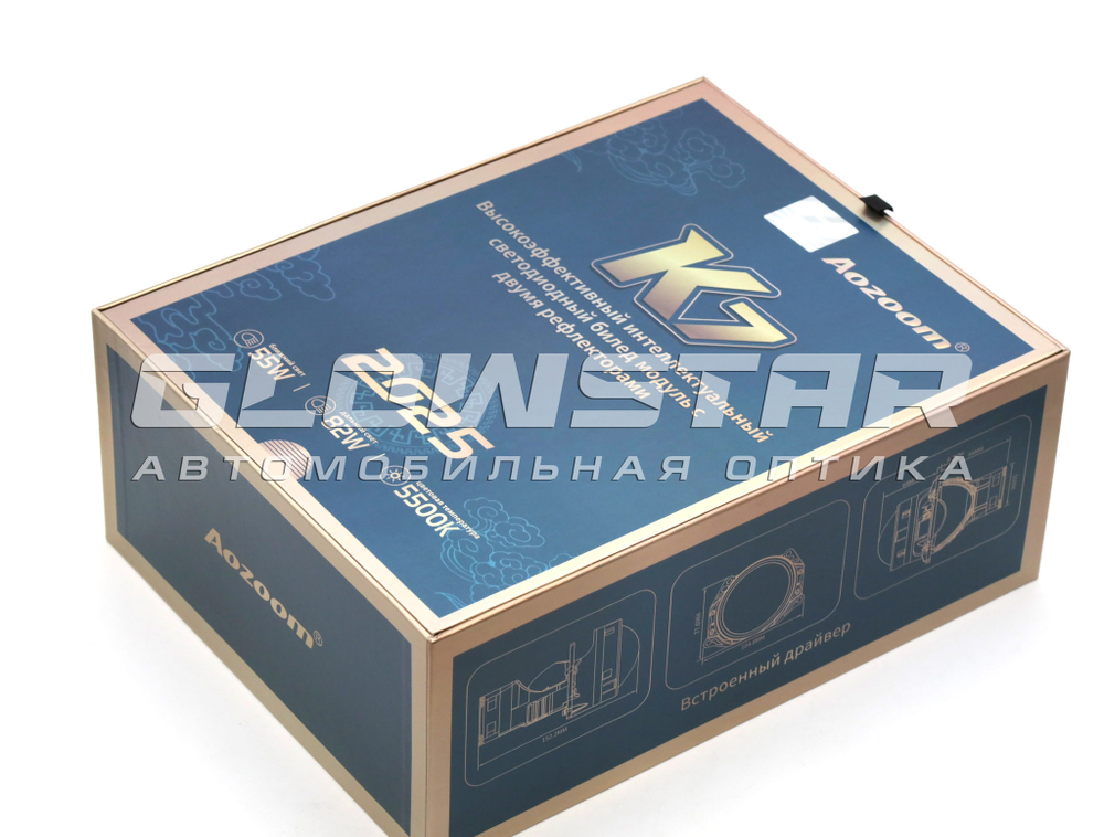 Билед модули Aozoom K7 Dragon Knight (4 поколение) 2025 3.0 дюйма, 2 чипа, 5500K, 12V, 55W/82W, крепление 3R (комплект, 2шт)
