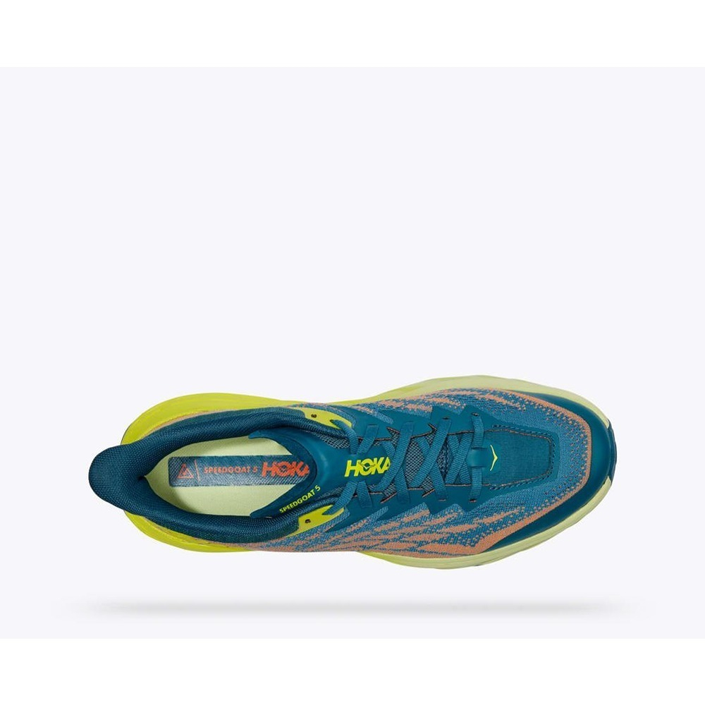 Кроссовки мужские HOKA M SPEEDGOAT 5 WIDE Blue Coral / Evening Primrose