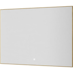 Зеркало прямоугольное Armadi Art Modern 100*70см 543-100-G подсветка, сенсор, антизапотевание, GOLD