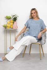 Блуза Кармен (голубая) Б13724-30М LT Collection