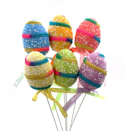 GAEM Изделие декоративное (вставка) "Яйцо пасхальное" (4*6), набор из 6-ти шт., L18 W6 H25 см