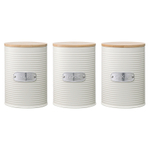 Набор банок для хранения irmel, 1,2 л, молочные, 3 шт.