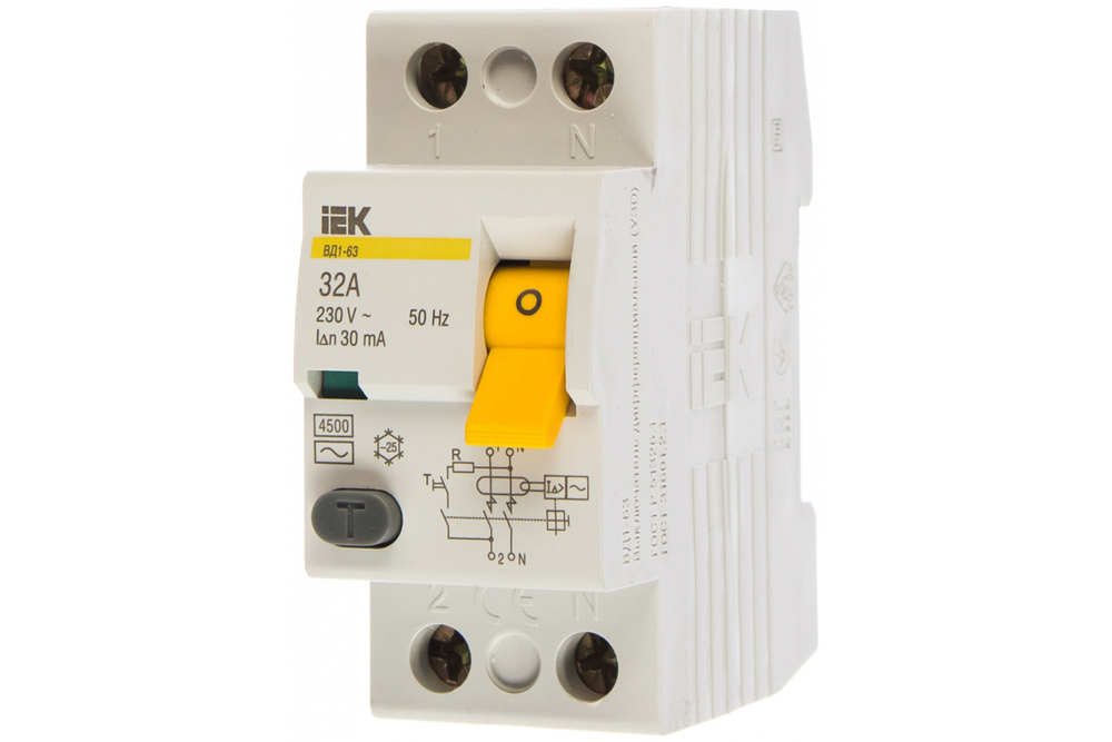 УЗО ВД1-63 2Р 32А 30мА ИЭК