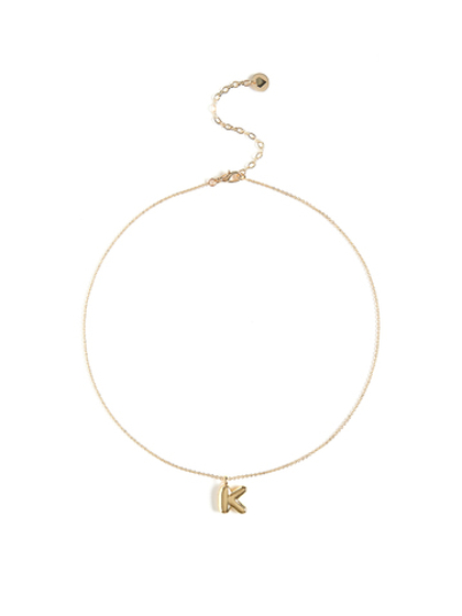 Колье с буквой К