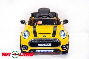 Детский электромобиль Toyland Mini Cooper желтый