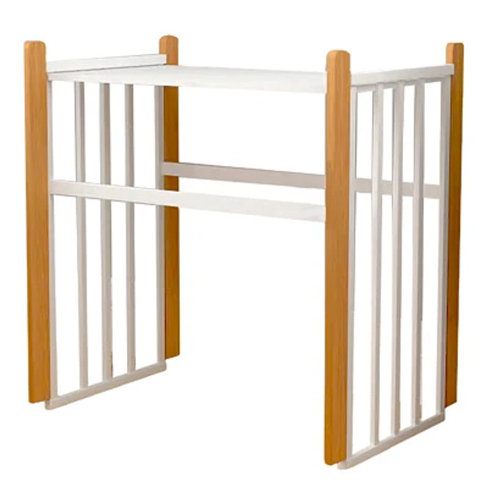 Кровать детская "София" NEW 6в1 круг-овал с универсальным маятником белый-натуральный